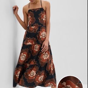 gap floral midi dress